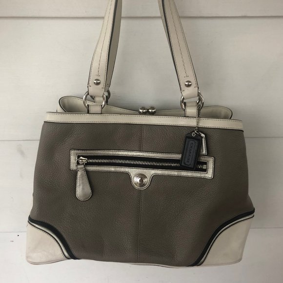 Coach Laura Spectator Taupe Satchel - Picture 1 of 16
